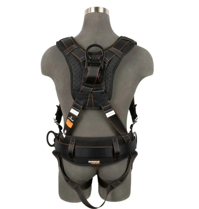 Safewaze V-Select Construction Harness: 3D, QC Chest/Legs