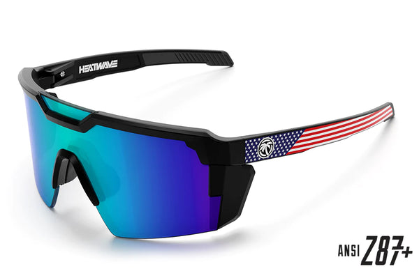 Heat Wave Future Tech Sunglasses: Stars & Stripes USA  Z87+ - HardHatGear