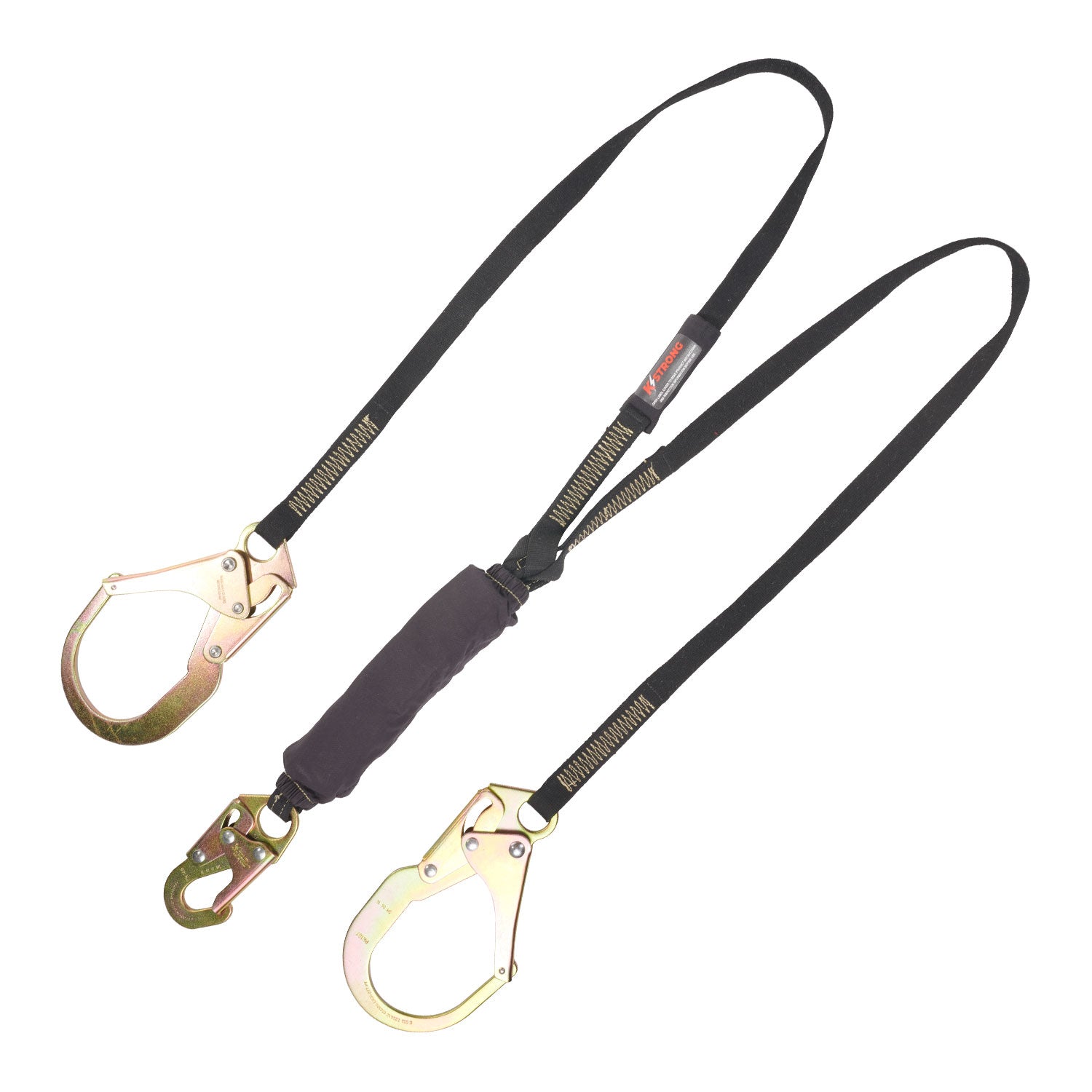 KStrong® 6 ft. Welder's SAL, Twin Leg 100% Tie Off Dielectric ARC Flash Rated with Snap Hook and 2 Rebar Hooks (ANSI)