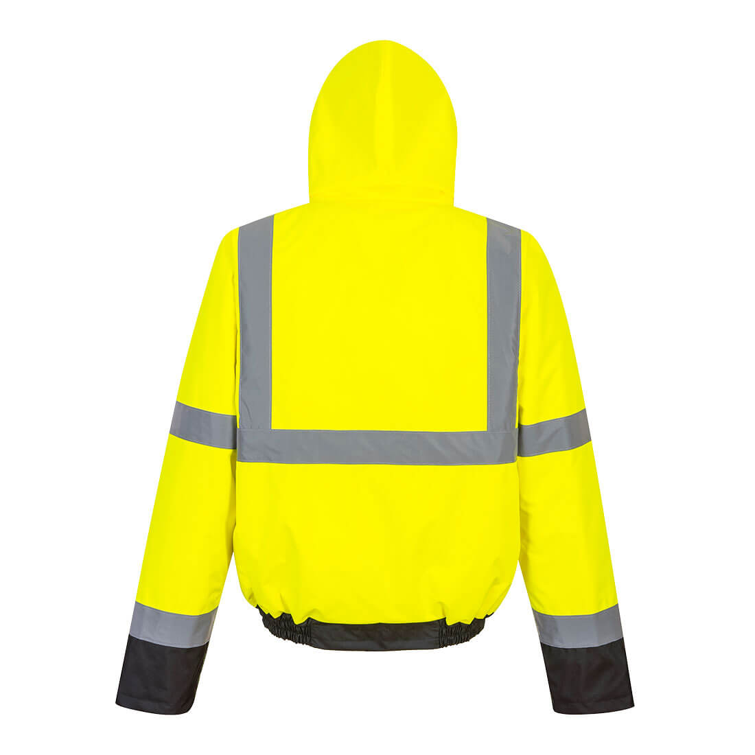 Portwest Hi-Vis Contrast Winter Bomber Jacket Yellow/Black #US363