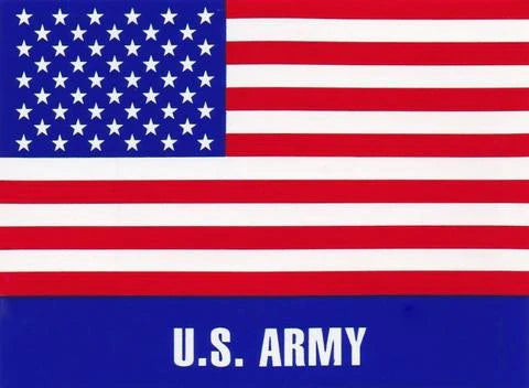 U.S. Army American Flag Hard Hat Sticker #HF-03
