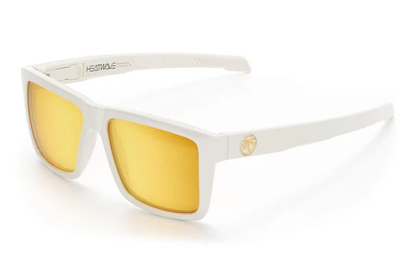 Heat Wave Performance Vise Sunglasses: Gloss White Gold Lens Z87+