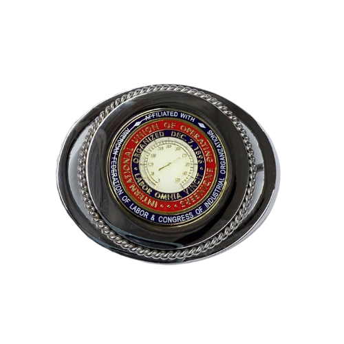 Union Operating Engineers Powerhouse Belt Buckle #BW-BB-OE