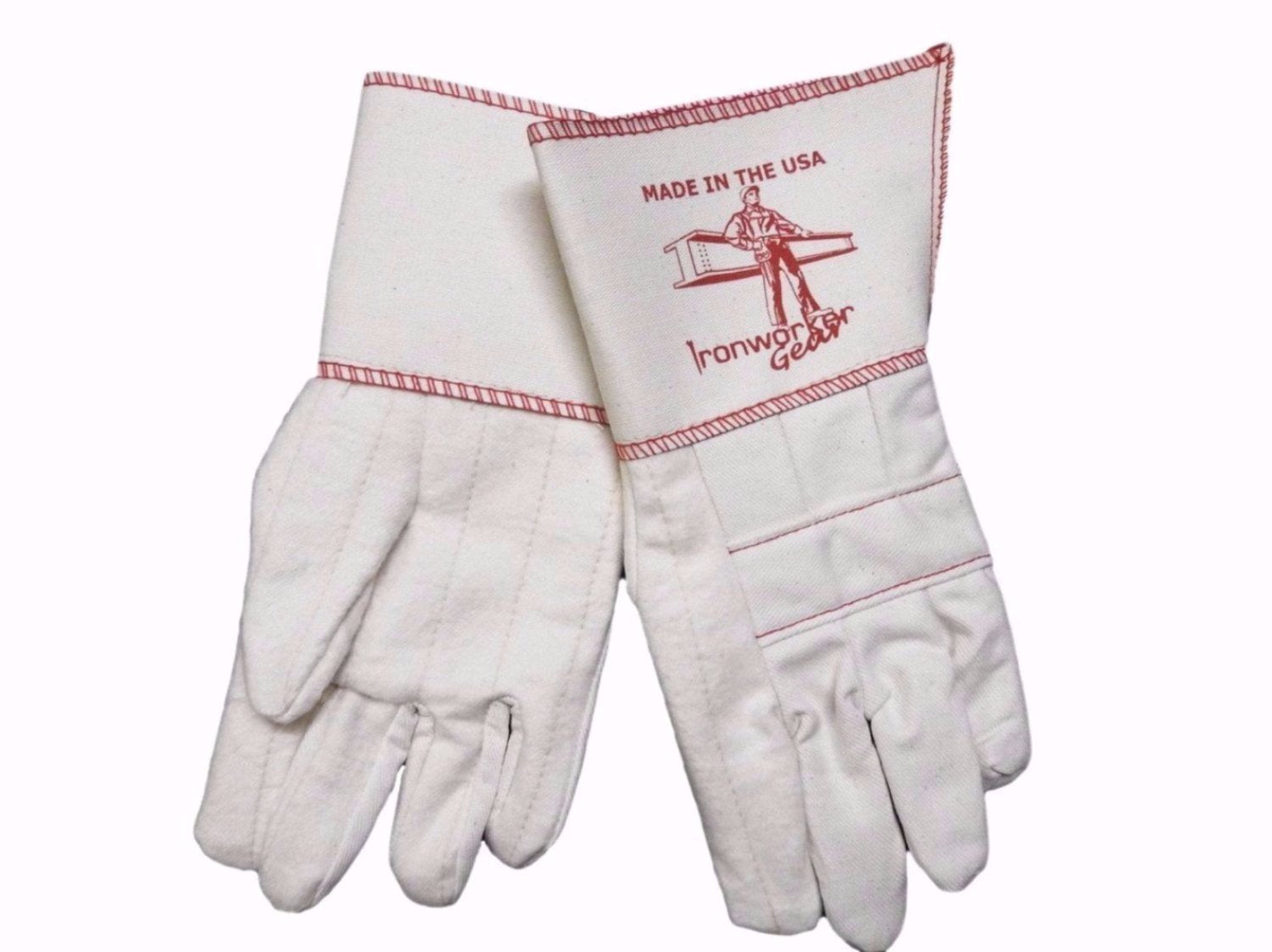 IronWorkerGear Iron Ox Long Cuff Rigging Gloves
