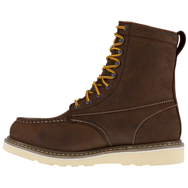 Iron Age Reinforcer  Mens Brown 8 Wedge Work Boot IA5081