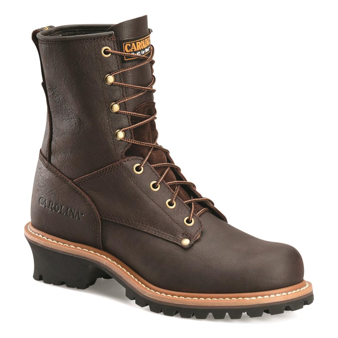 Carolina 8" Safety Toe Brown Logger #CA1821