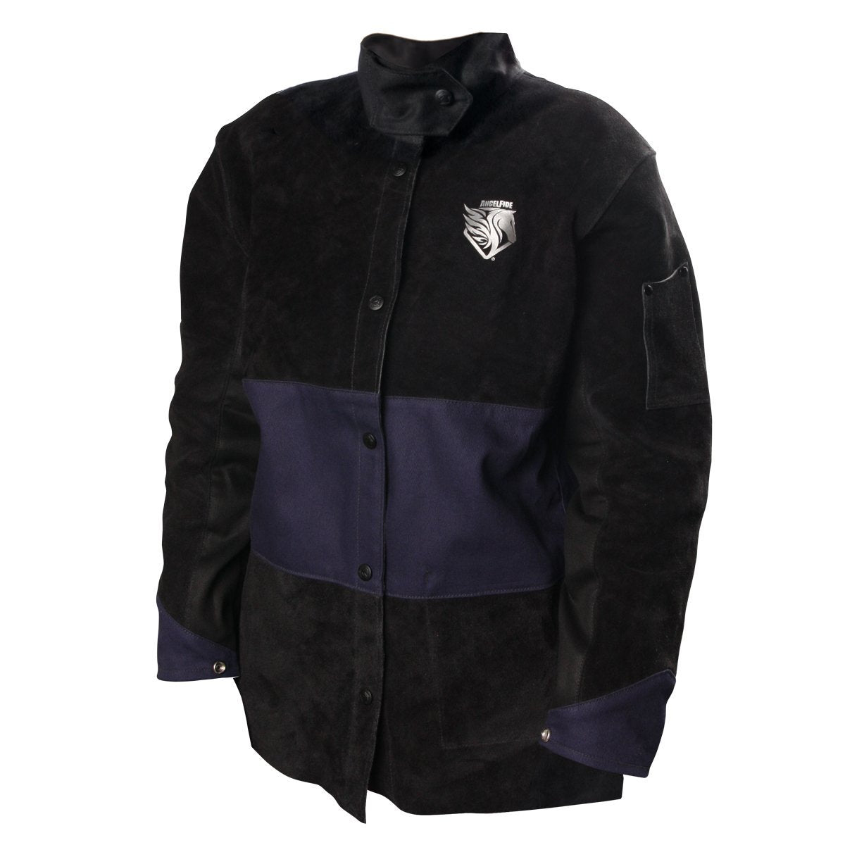 Black Stallion AngelFire® Women's Hybrid Welding Jacket, Navy & Black