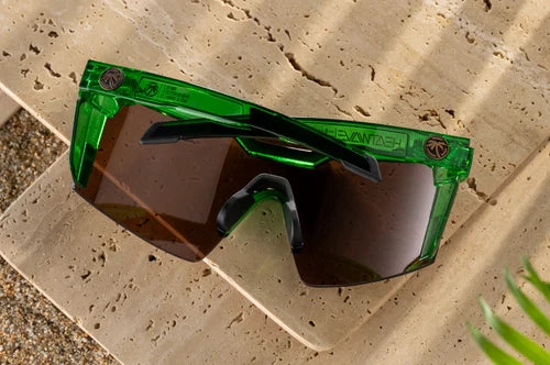 Heat Wave Future Tech Sunglasses: Cycad Green Z87+ Polarized