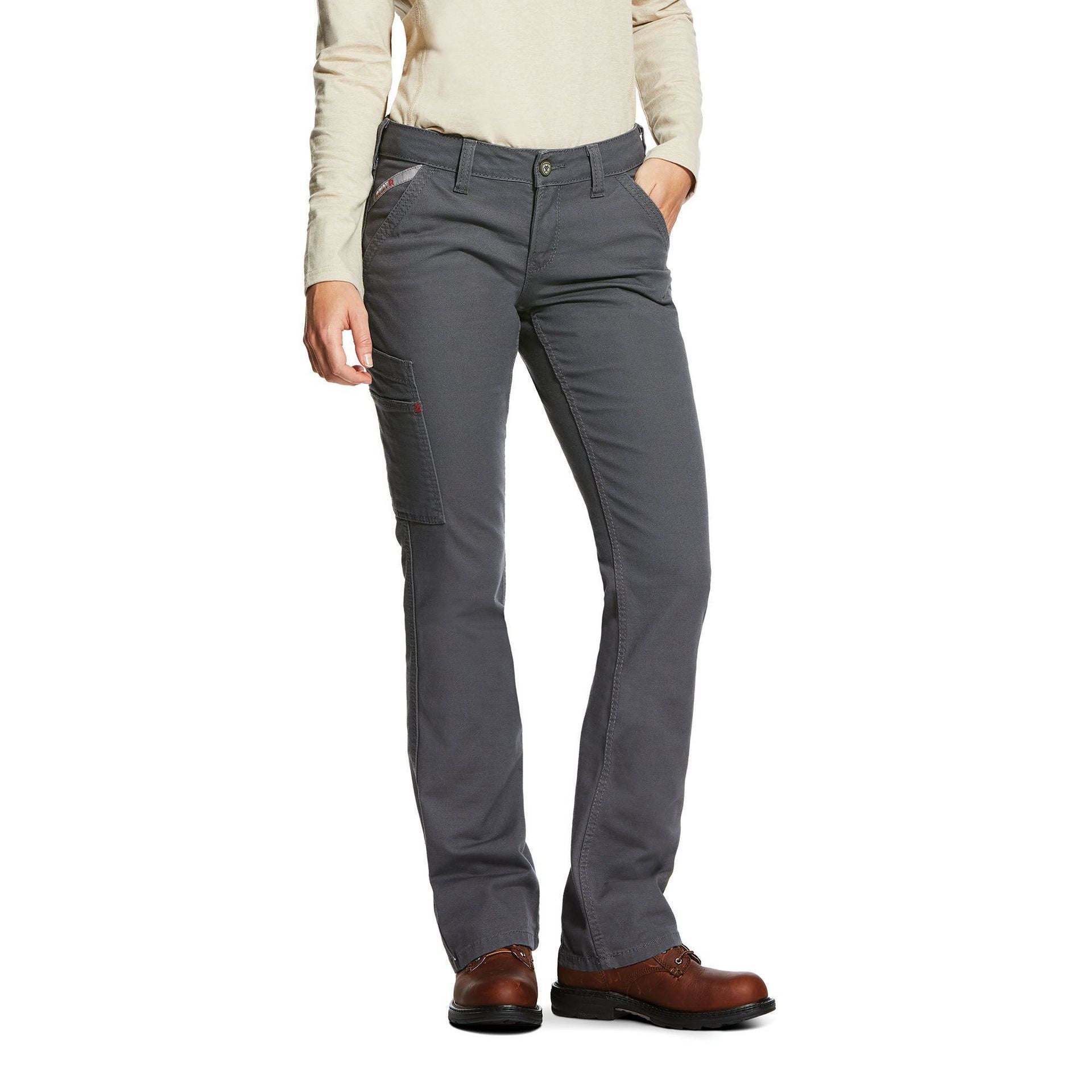Ariat Women's FR Stretch DuraLight Canvas Stackable Straight Leg Pant