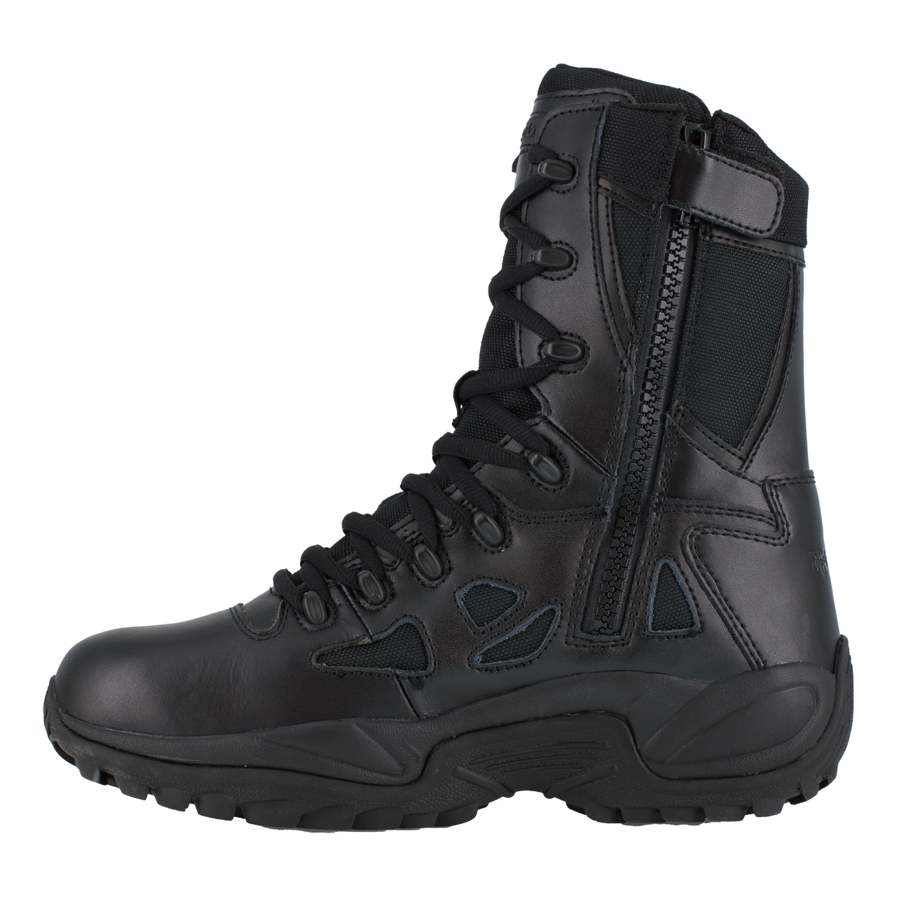 Reebok Men's 8" Stealth Side-Zipper Soft Toe Work Boots #RB8875