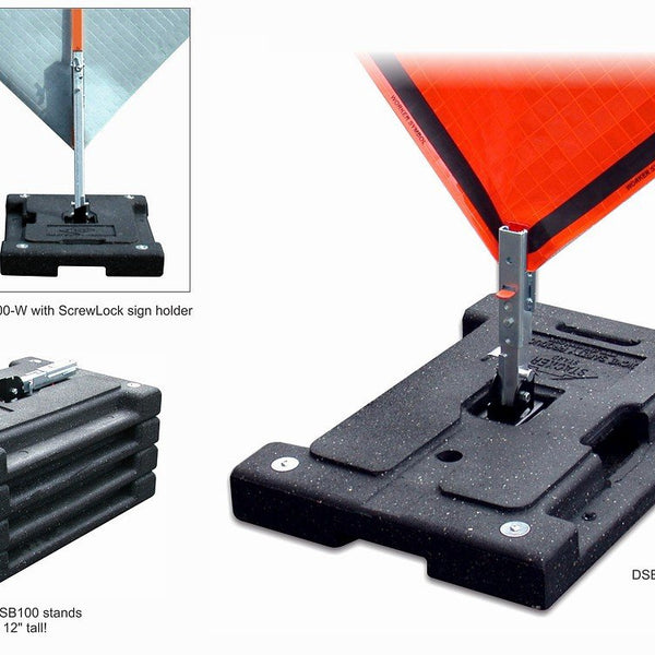 Dicke Rubber Base Stand For Roll-up Signs #DSB100