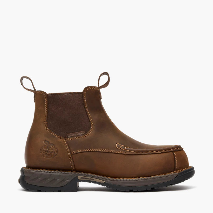 Georgia Boot Athens 360 Moc-Toe Chelsea Waterproof Nano Composite Toe Work Boot #GB00740