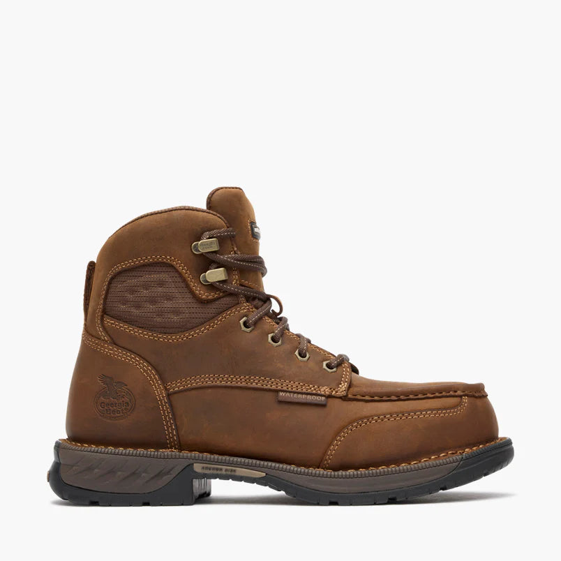 Georgia Boot Athens 360 6" Side-Zip Waterproof Nano Composite Toe Moc-Toe Work Boot #GB00737