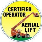 Certified Operator Aerial Lift Hard Hat Marker HM-107