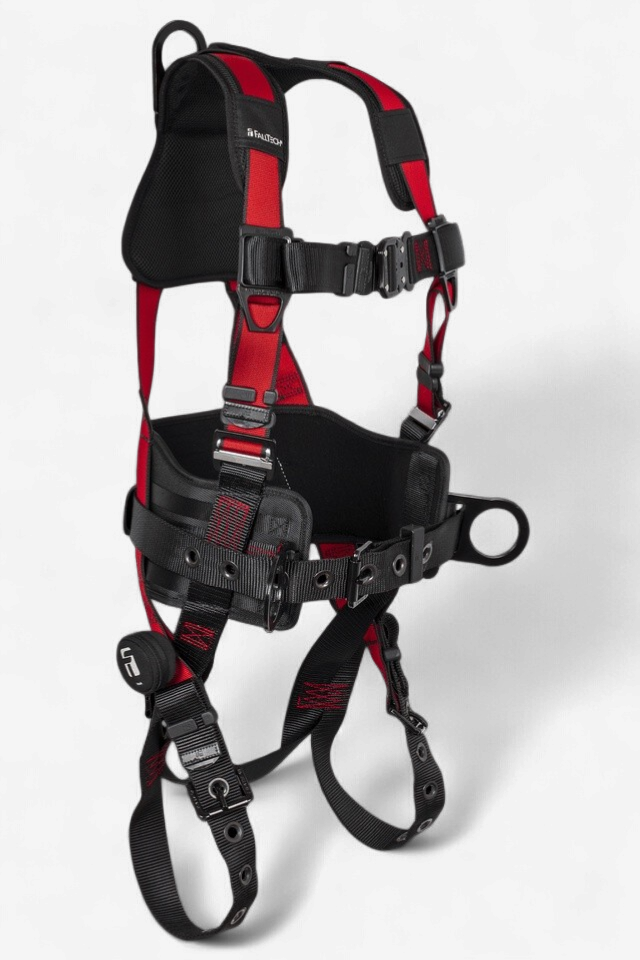 Falltech Tradesman® Plus 3D-Ring Construction Belted Full Body Harness #7078C