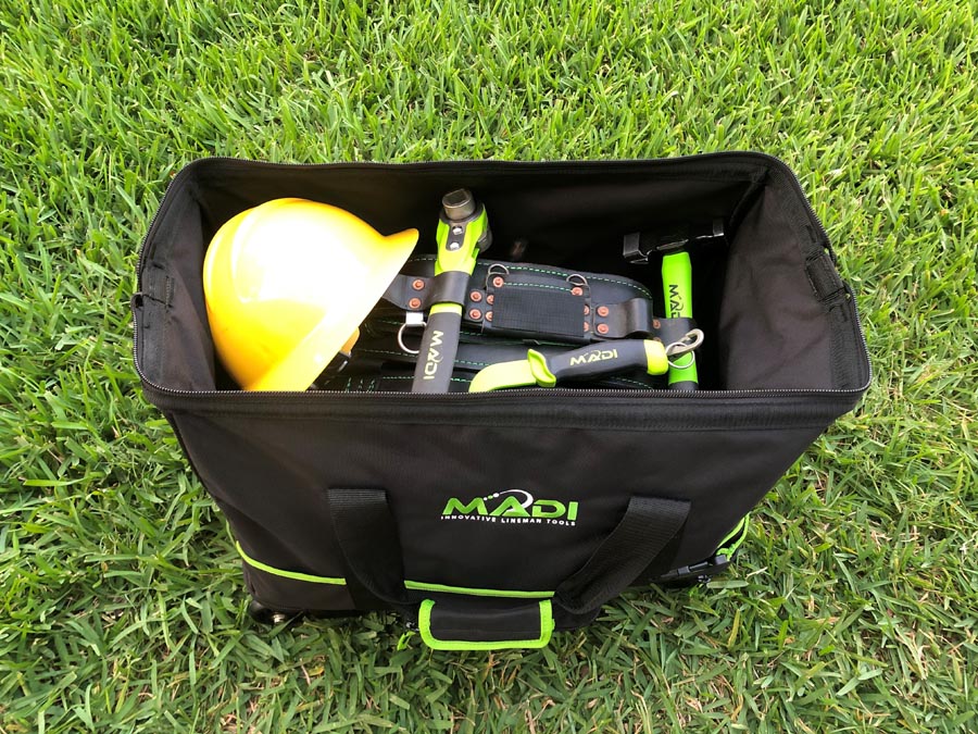 MADI Lineman Dual Compartment Tool & Gear Bag with Wheels