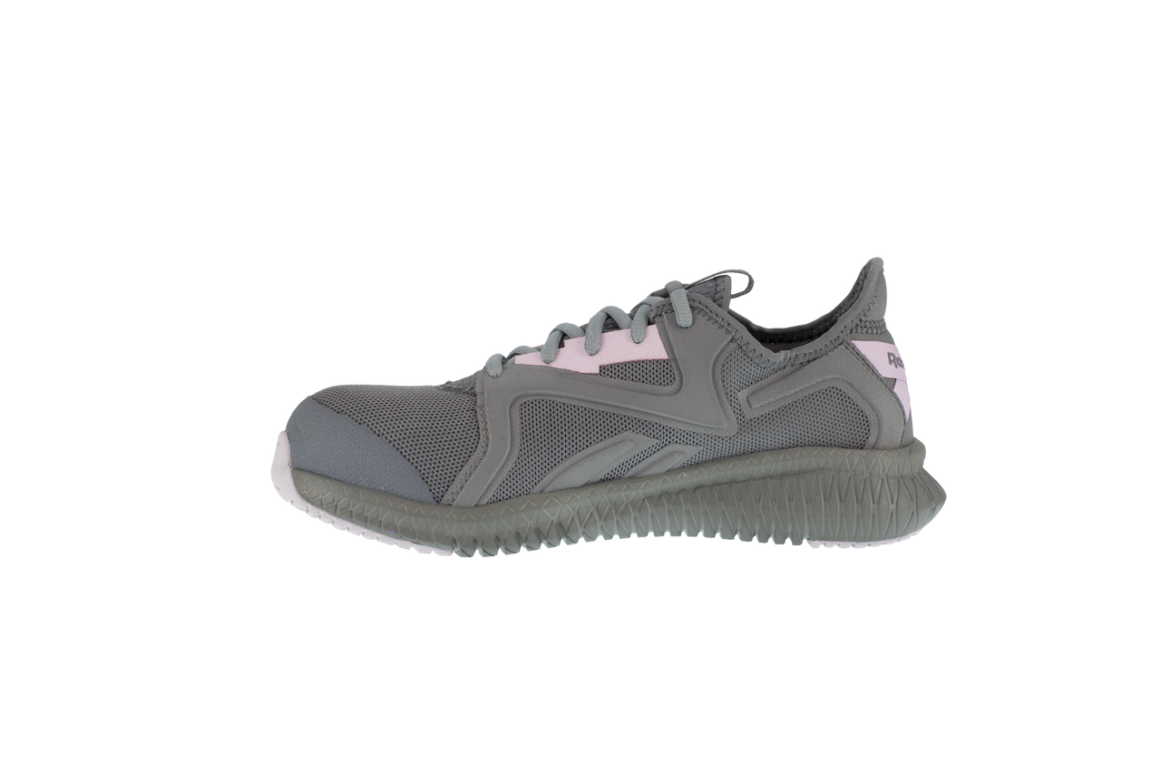 Reebok Women's Grey and Pink Flexagon 3.0 Work Shoe #RB461