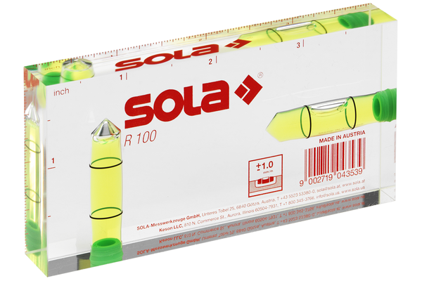 Sola Rectangular Acrylic Level #R100