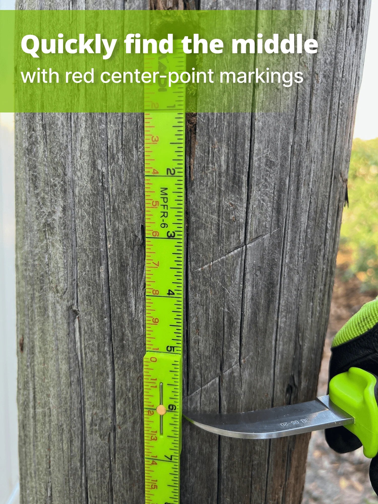 Madi 6' Fiberglass Folding Ruler – Inside Reading with Center-Point  Markings   MPFR-6