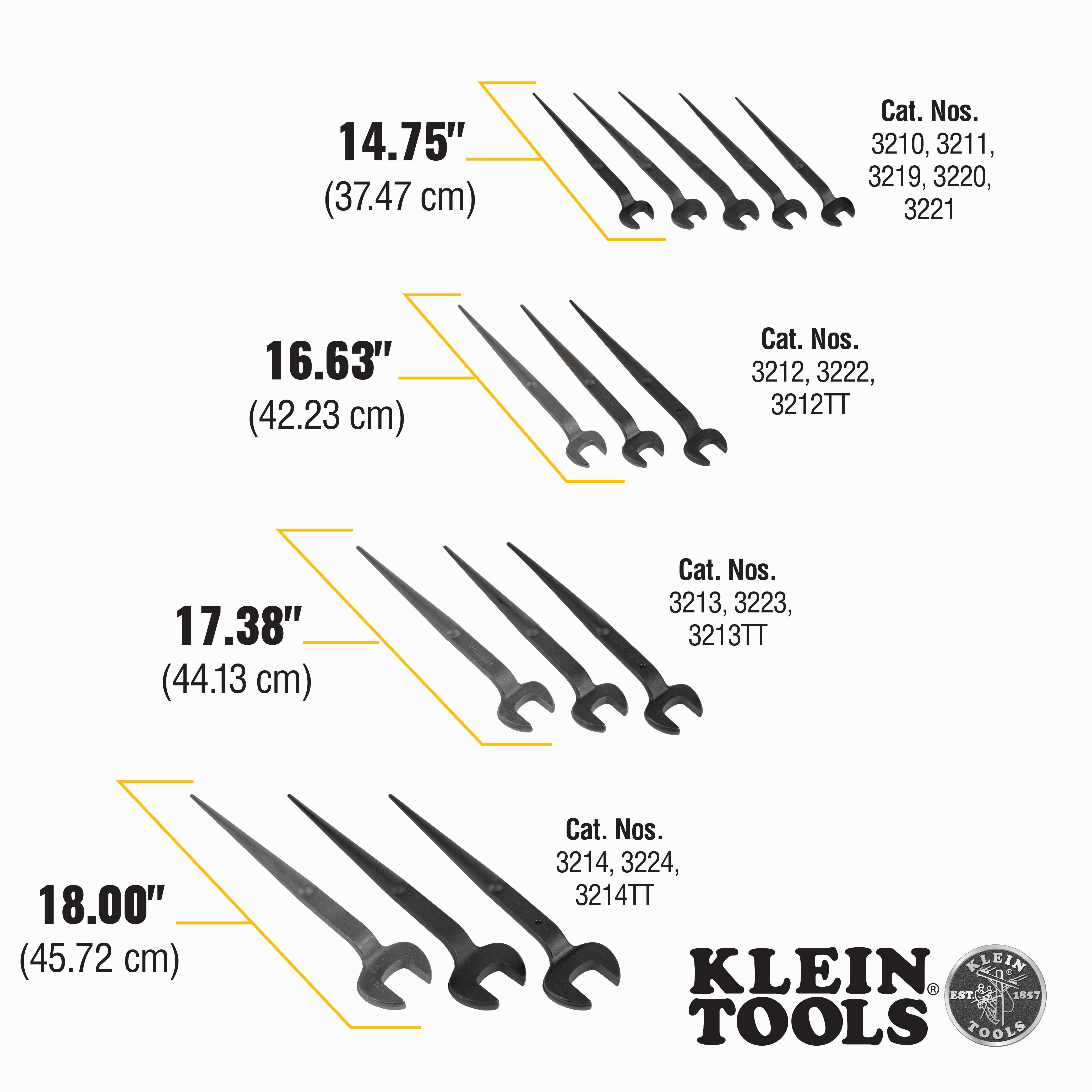 Klein Erection Wrench For 5/8 Hard Bolts #3211