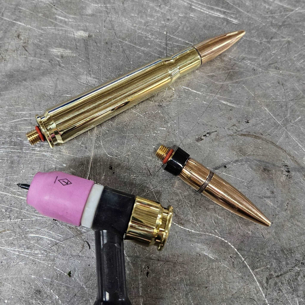 Tig Welding Bullet Back Cap Set and 20mm Vulcan Round Tungsten Holder Bundle
