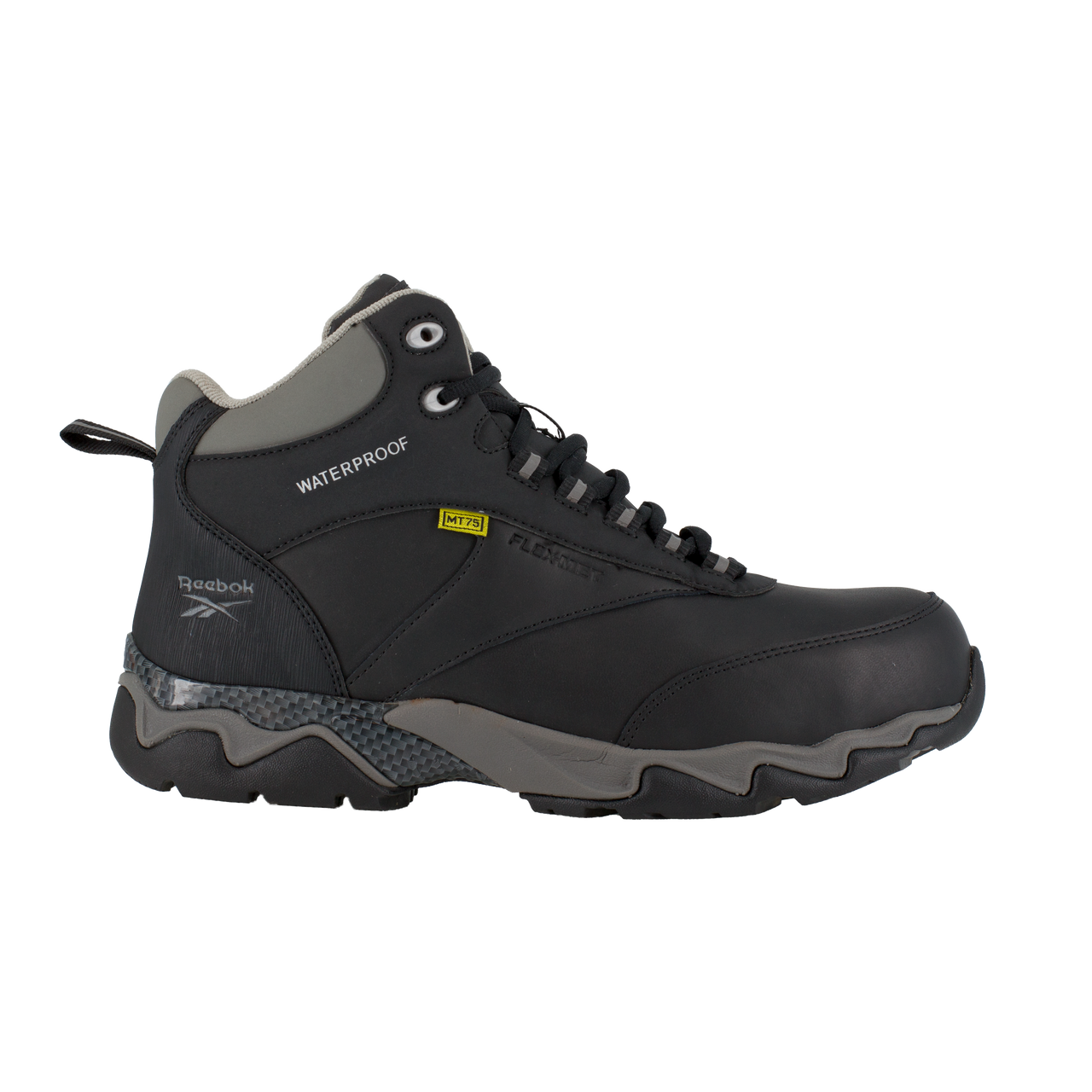 Reebok 6" Internal Metatarsal Black/Grey Composite Toe Shoe #RB1067