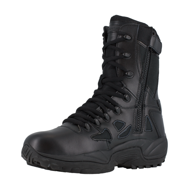 Reebok Men's 8" Stealth Side-Zipper Soft Toe Work Boots #RB8875