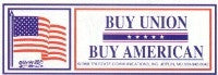 Buy Union, Buy American hardhat sticker