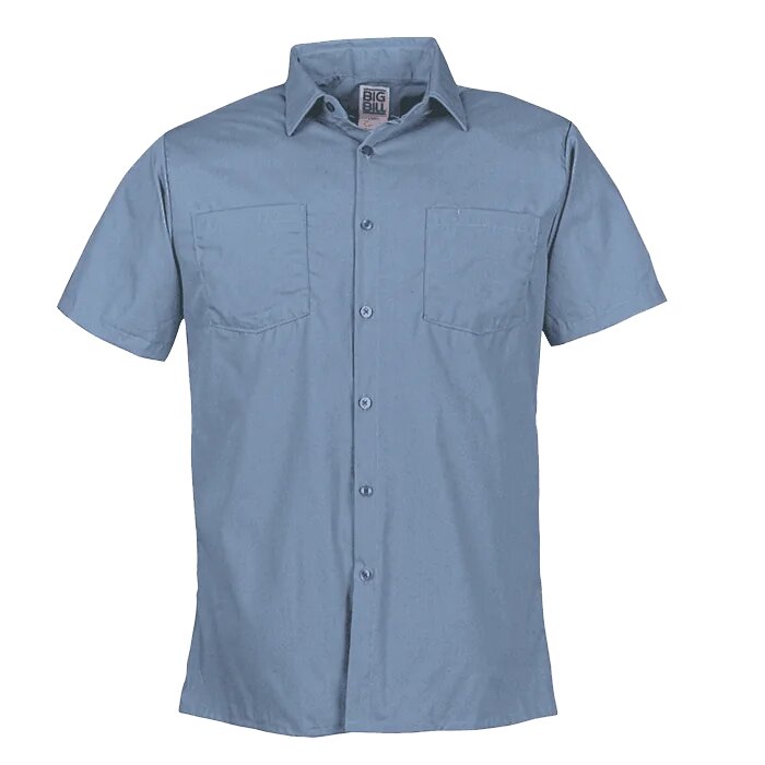 Big BIll Lightweight Poplin Short-Sleeve Industrial Work Shirt