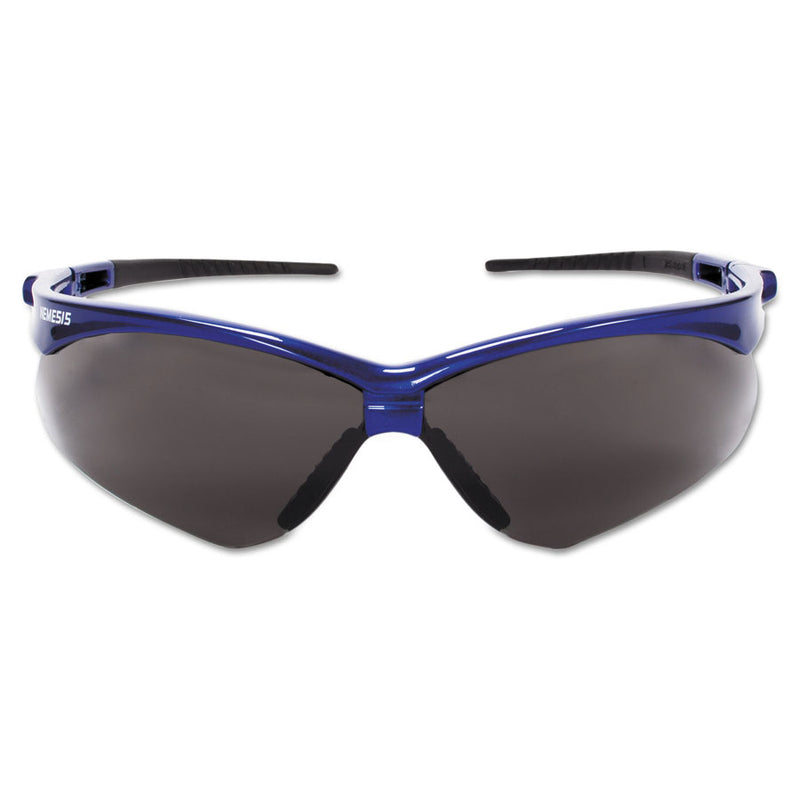 Nemesis Smoke Lens Blue Frame Safety Glasses
