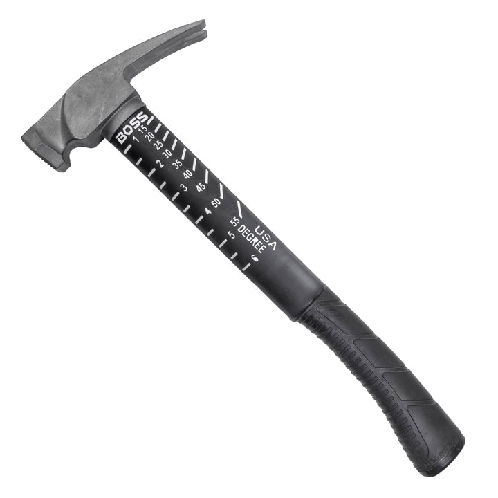 BOSS Hammer Co Titanium Hammer w/ Fiberglass Handle, 16oz, Smooth or Milled
