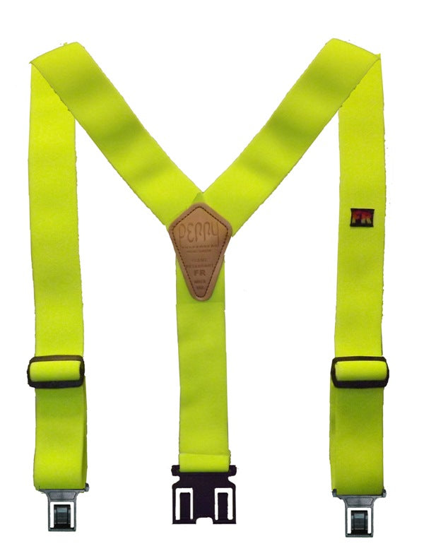 Perry Flame Retardant Suspenders- Lime