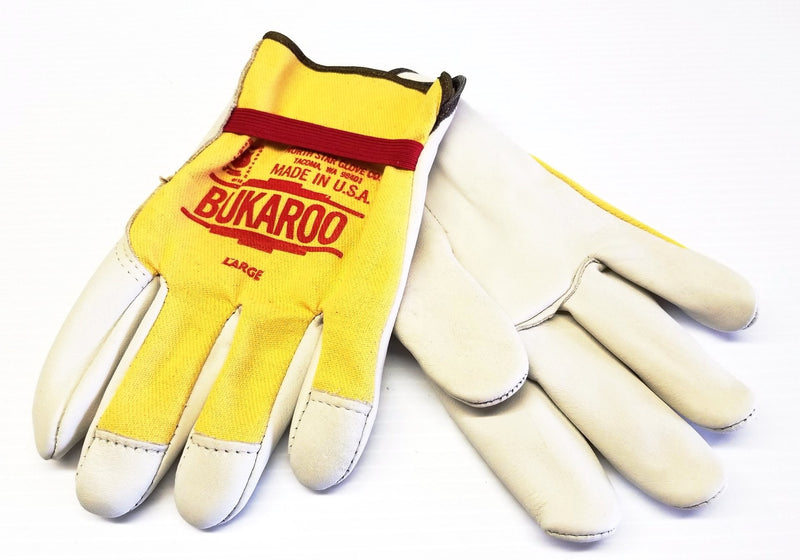 North Star Unlined Bukaroo Cowhide Palm Driver Gloves