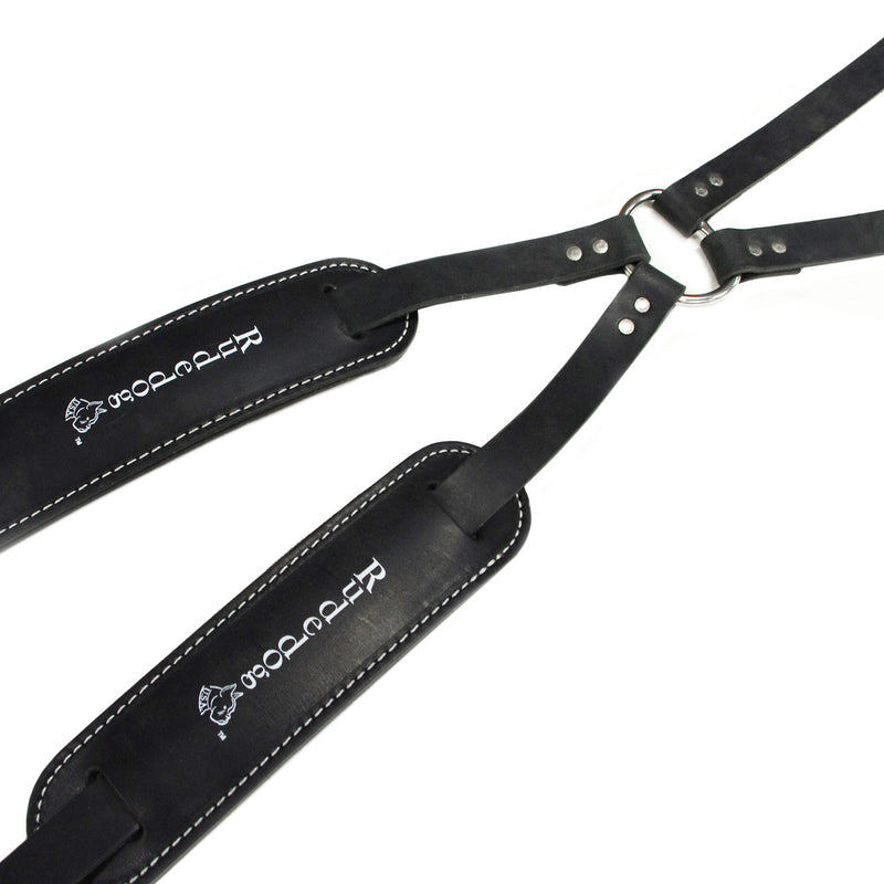 Rudedog USA Leather Work Suspenders