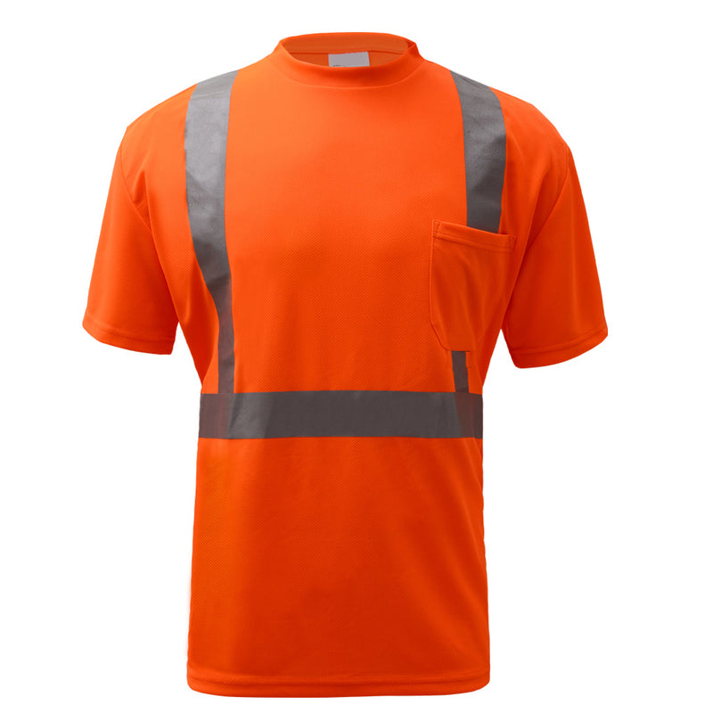 GSS Standard Class 2 Moisture Wicking Short Sleeve Safety T-Shirt with