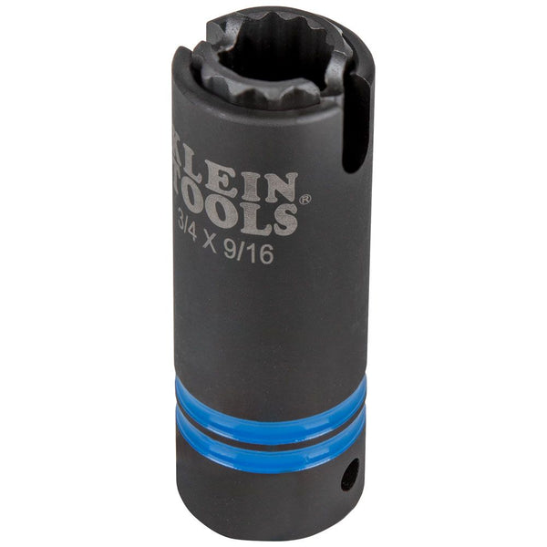 Klein 3-in-1 Slotted Impact Socket, 12-Point, 3/4 and 9/16-Inch #66031 - HardHatGear