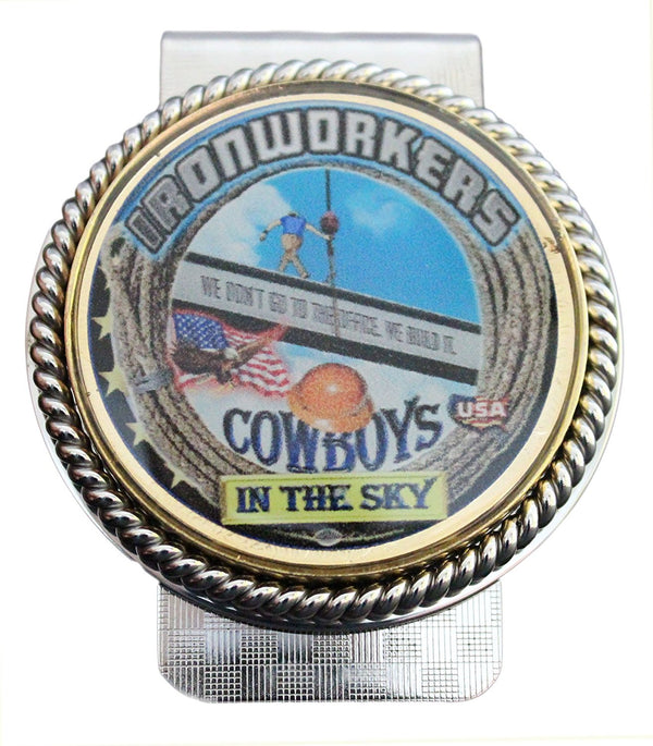 Ironworkers Cowboys in the Sky Money Clip #BW-MC-CS