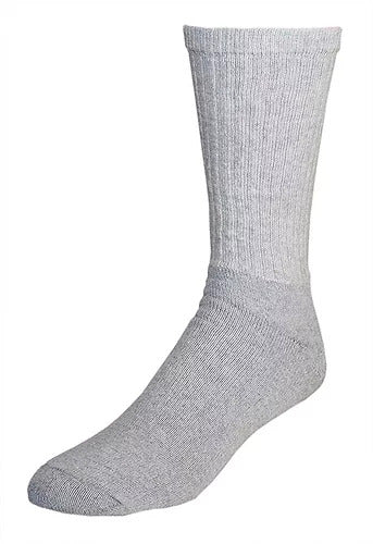 The Railroad Sock 6 Pk Mens Crew Sock Grey (6072) - HardHatGear