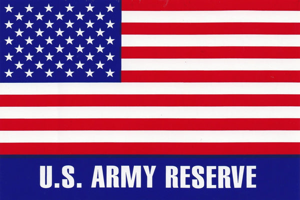 'U.S. Army Reserve' Large American Flag Sticker