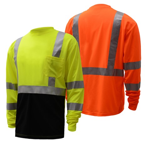 GSS SAFETY Class 3 Long Sleeve T-Shirt with Black Bottom