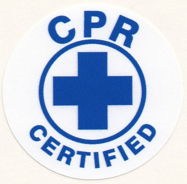 CPR CERTIFIED HARD HAT STICKER