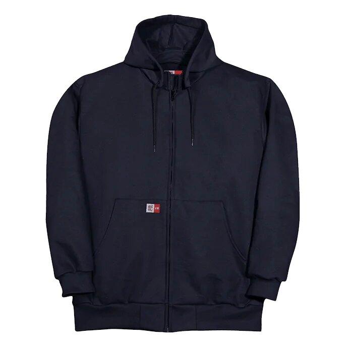 Big Bill 2NDs Flame-Resistant Wind Resistant Zip-Front Sweatshirt with Detachable Hood