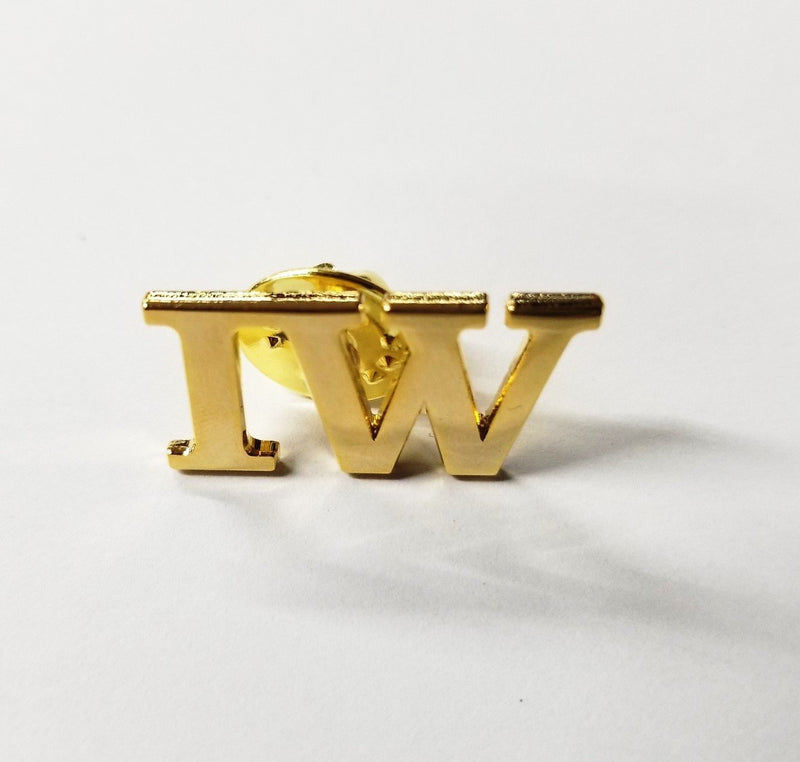 Ironworker IW Gold Plated Lapel/ Hat Pin