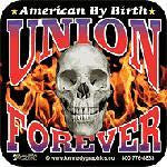 Union for ever hard hat sticker