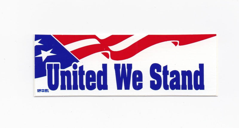 United We Stand Hard Hat Sticker