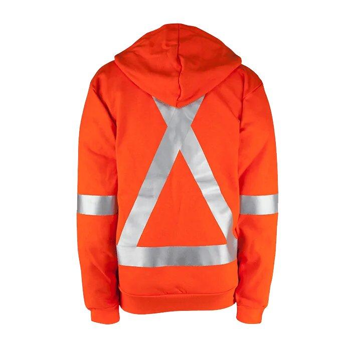 Big Bill FR Hooded Zip-Front Sweatshirt with Reflective Material