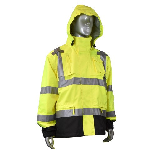 Radians Heavy Duty Rip Stop Waterproof Rain Jacket #RW32-3Z1Y