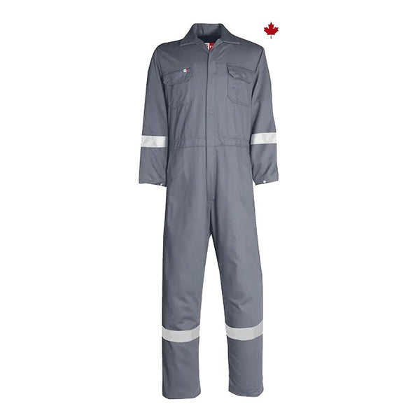 Big Bill Flame Resistant Work Coverall with Reflective Material - HardHatGear