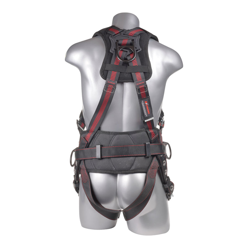 KStrong® Kapture™ Epic 5-Point Full Body Harness, Padded, 3 D-Rings, QC Chest, TB Legs (ANSI)