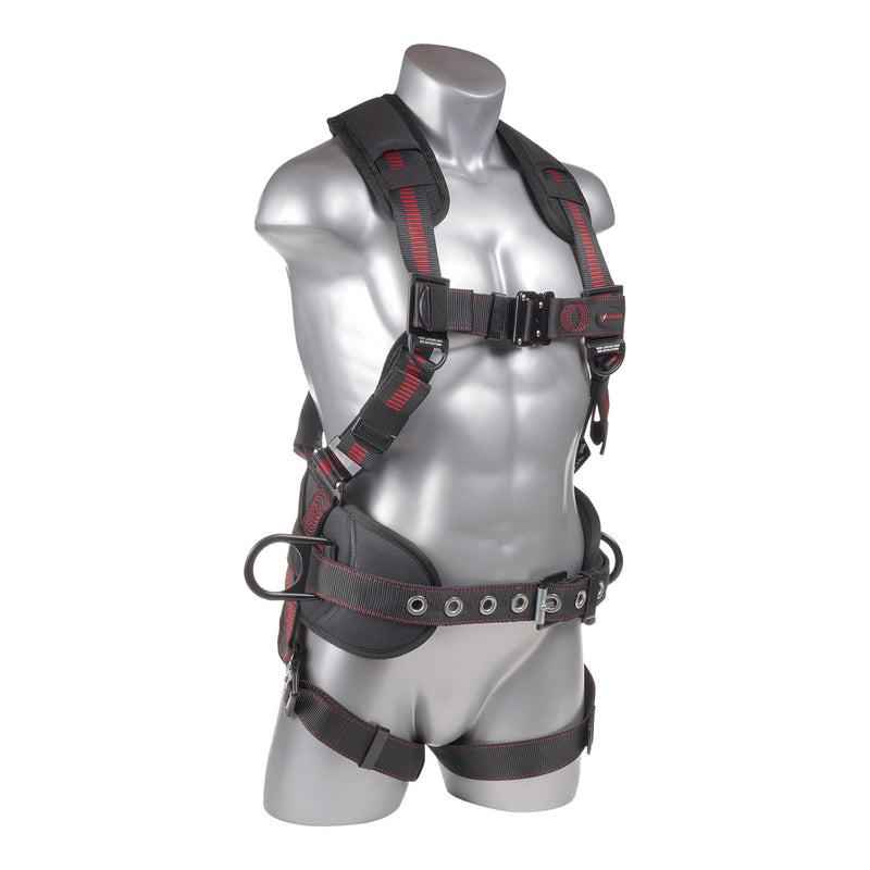 KStrong® Kapture™ Epic 5-Point Full Body Harness, Padded, 3 D-Rings, QC Chest and Legs (ANSI)